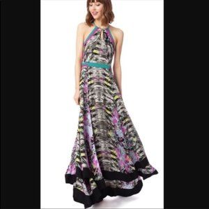 Parker Flowing Tropical Maxi Dress MEDIUM
